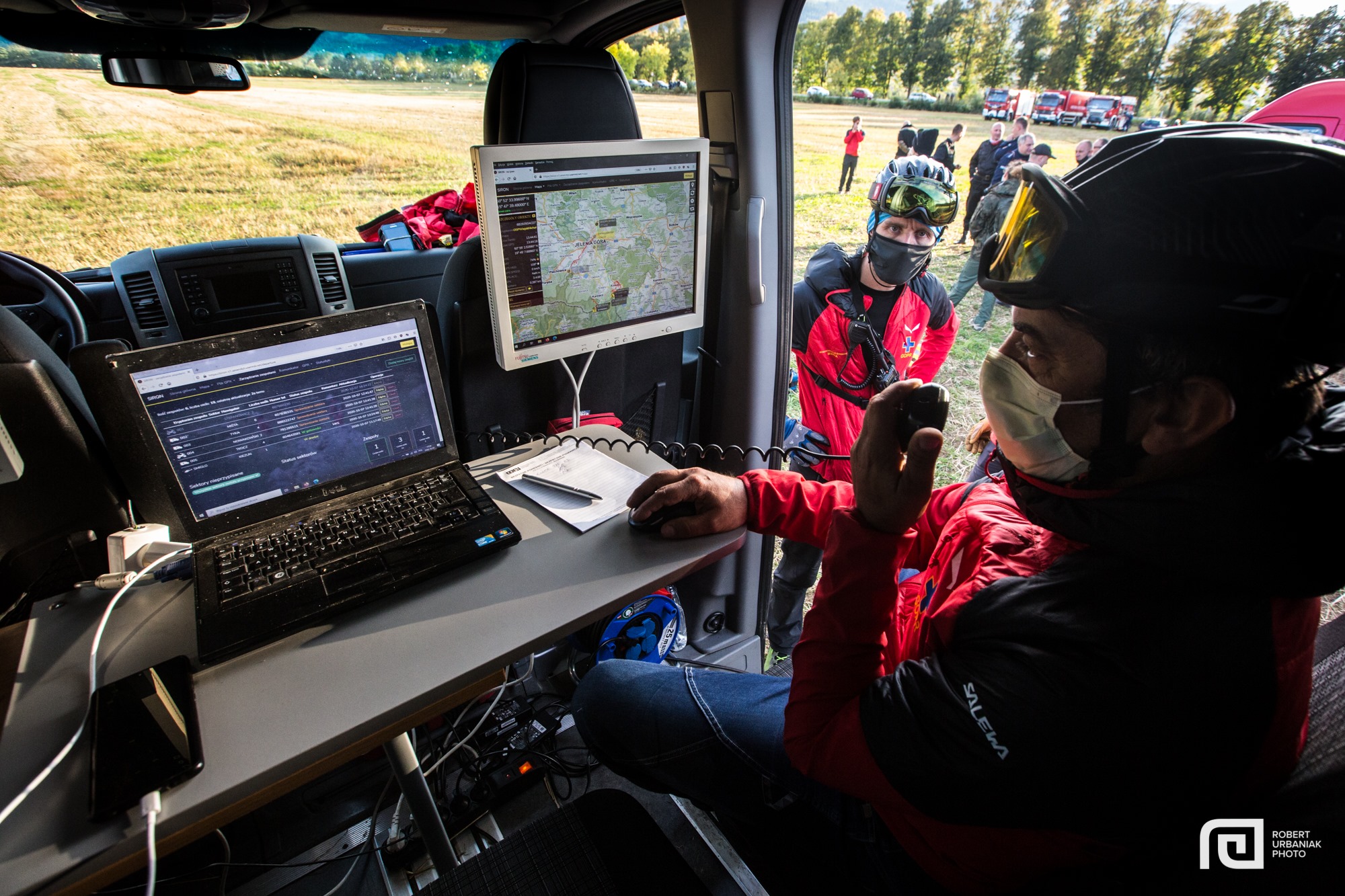 Mobilne centrum dowodzenia podczas ćwiczeń RENEGADE/SAREX-20. Fot.: Robert Urbaniak/Combat Camera